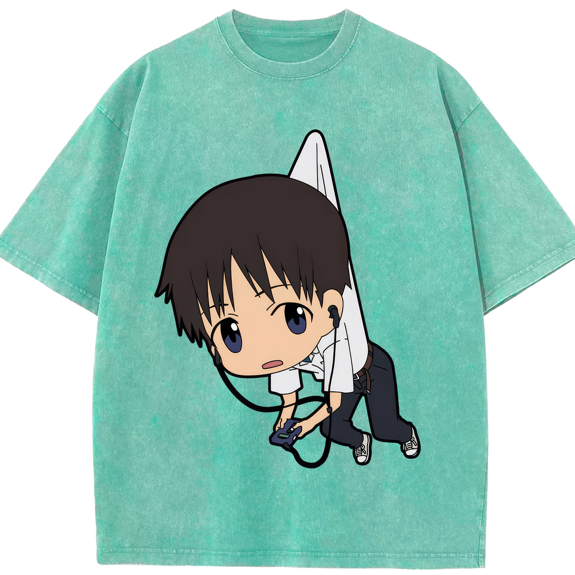 （画像用） EVA 新世紀エヴァンゲリオン 綿100% ヴィンテージ風 半袖Tシャツ（フロントプリント）